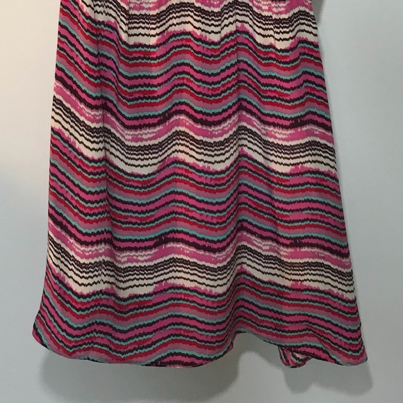 Bar III Women's Salsa Dress Silk Summer One Shoulder Boho Midi - Picture 4 of 6